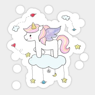 Magic is in the clouds Sticker